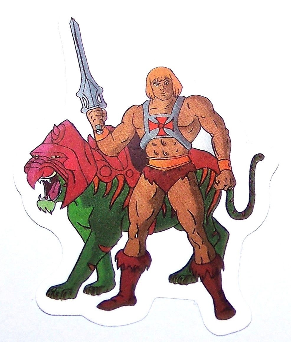 HE-MAN Logo Die Cut Sticker Decal TV Movie Cartoon – Masters of the Universe