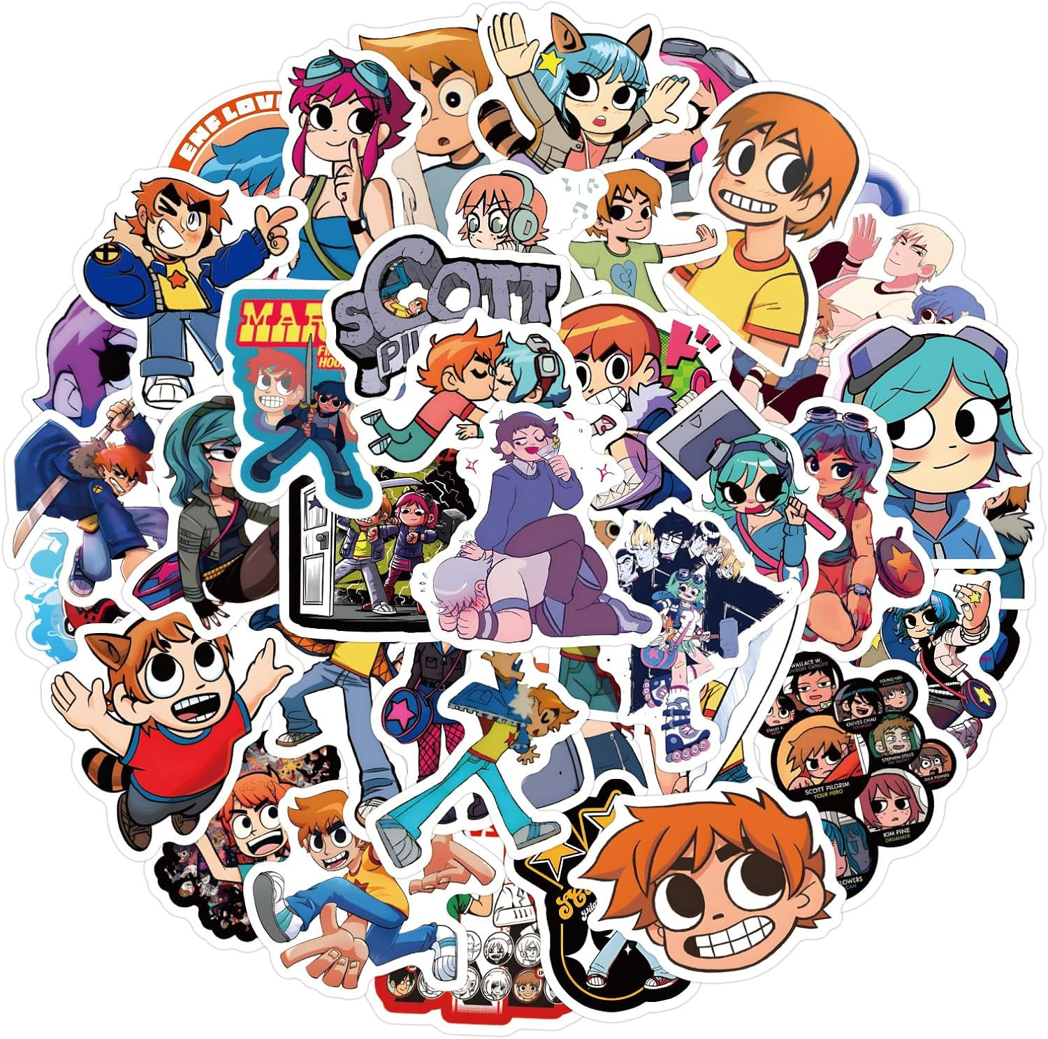 55PCS Waterproof Vinyl Stickers for Kids Teens Adults, Decals for Various Uses
