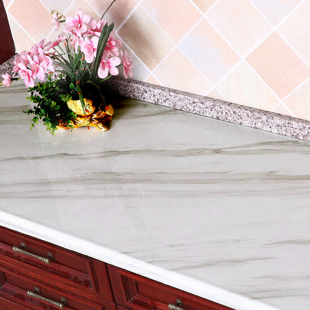 Marble Contact Paper Self Adhesive Peel & Stick Wallpaper PVC Kitchen Viny Film