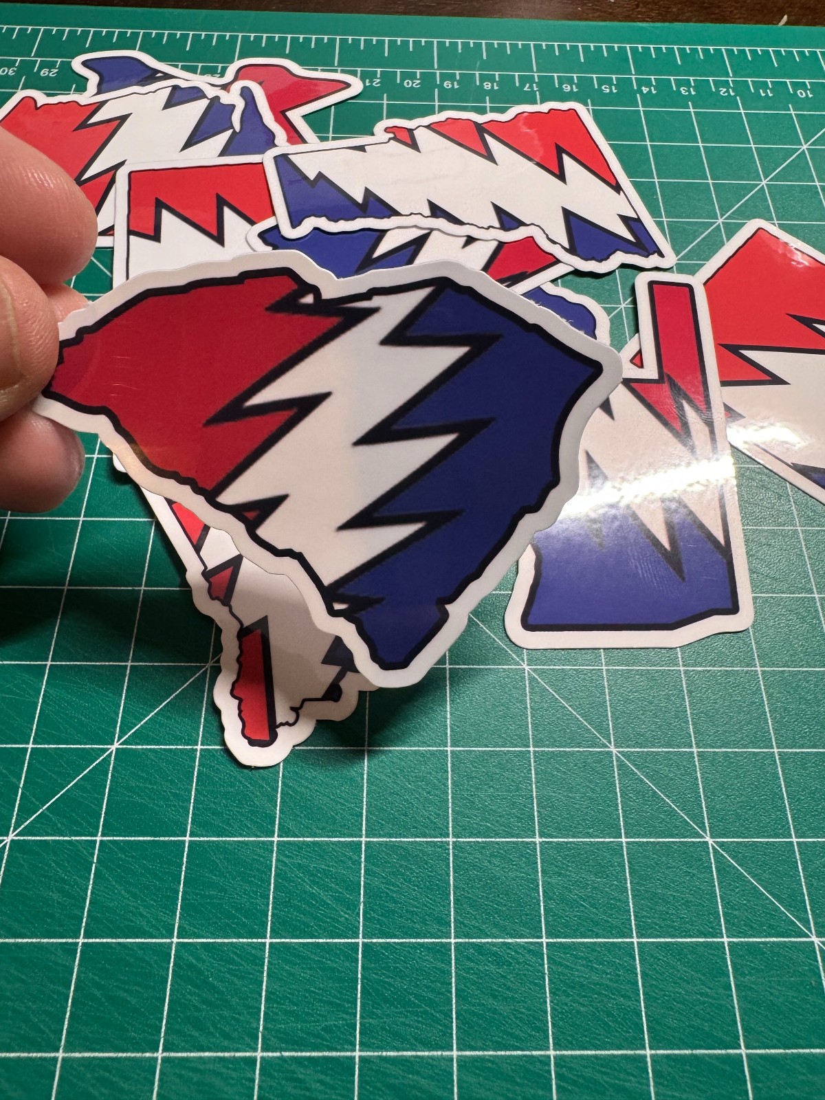South Carolina Stealie – Grateful Dead – Laminated Vinyl Sticker 3″x2.5″