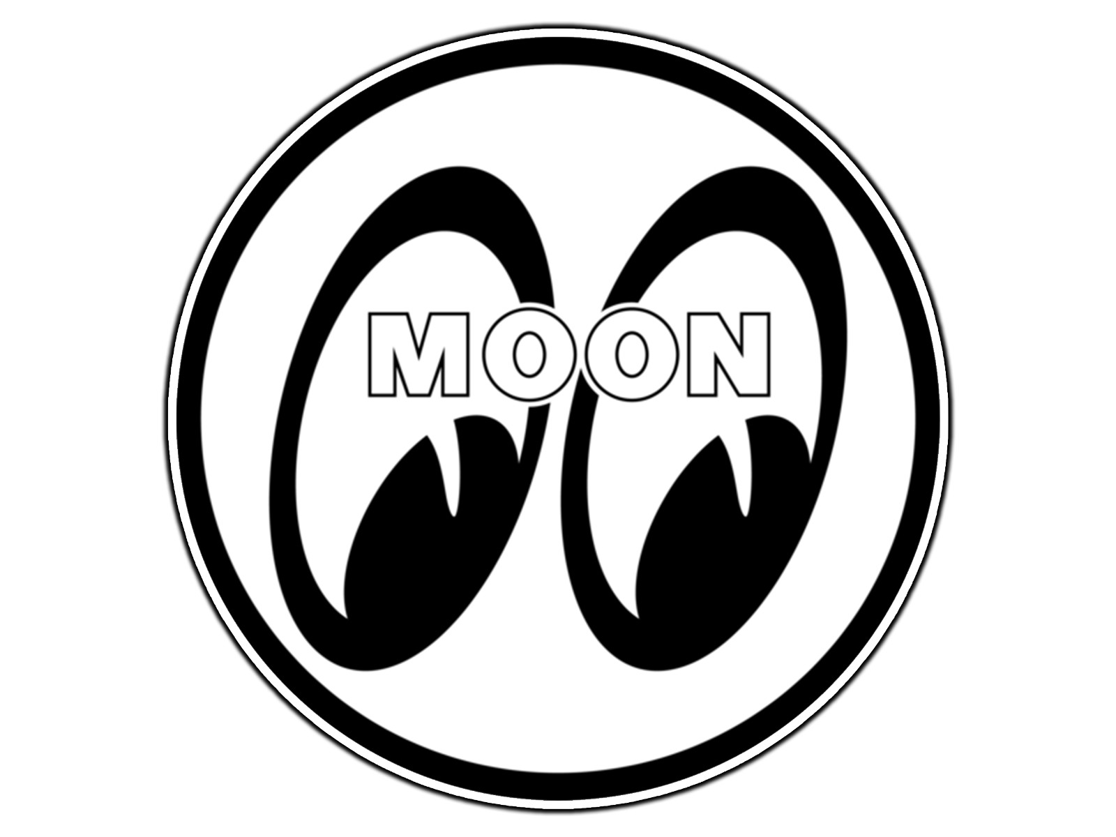 #0745 Moon Eyes Logo #2 Waterproof Vinyl Sticker Decal Die-Cut