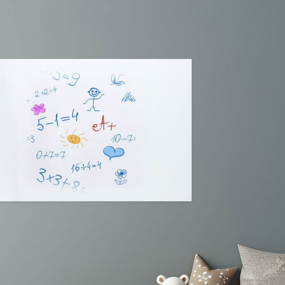 White Board Dry Erase Grid Whiteboard Paper Case Magnetic Child Office