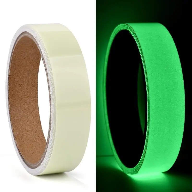Self-Adhesive Luminous Safety Tape Fluorescent Glow in Dark Warning Tape 3M