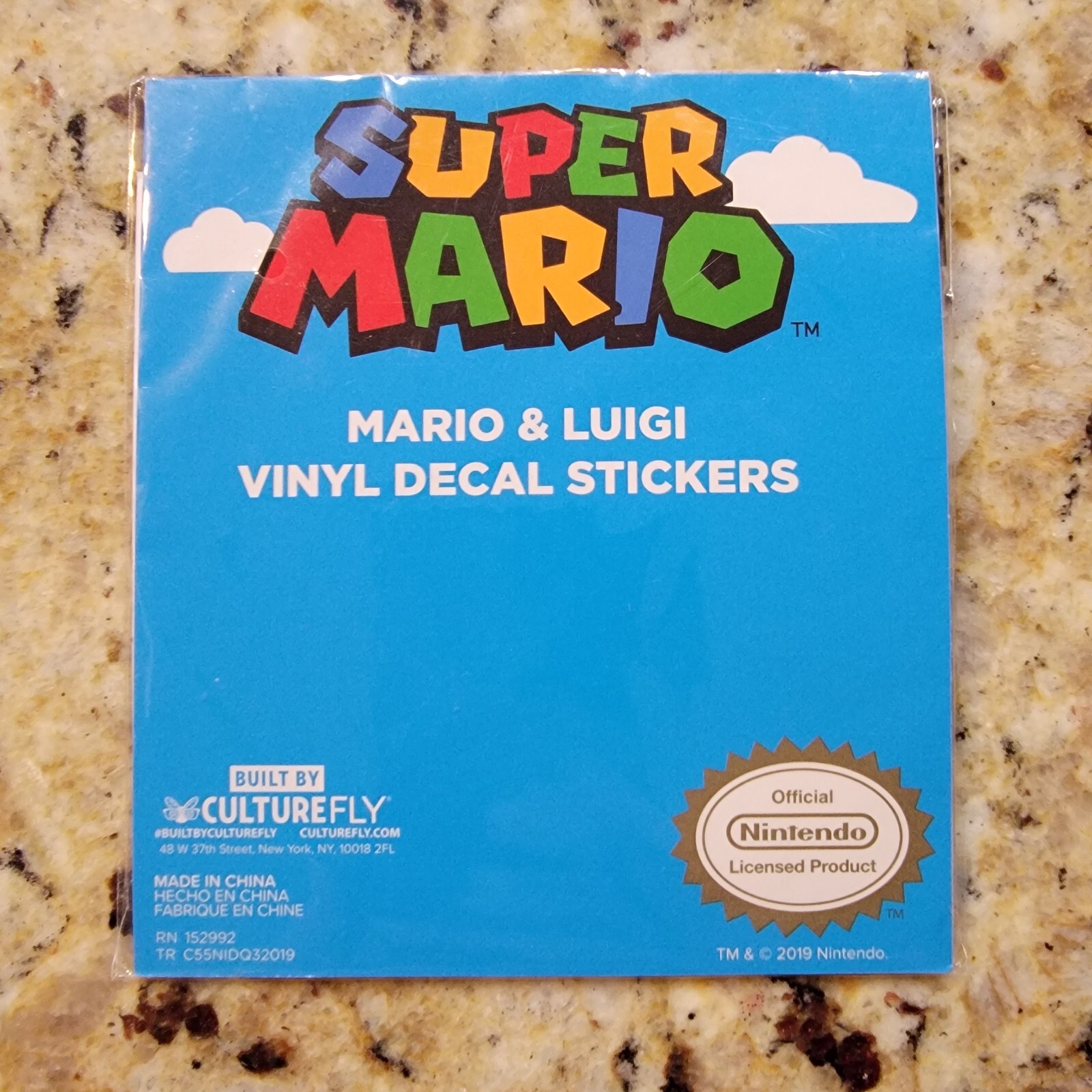 Decal Vinyl Window Sticker – Video Games – Super Mario & Luigi – NEW