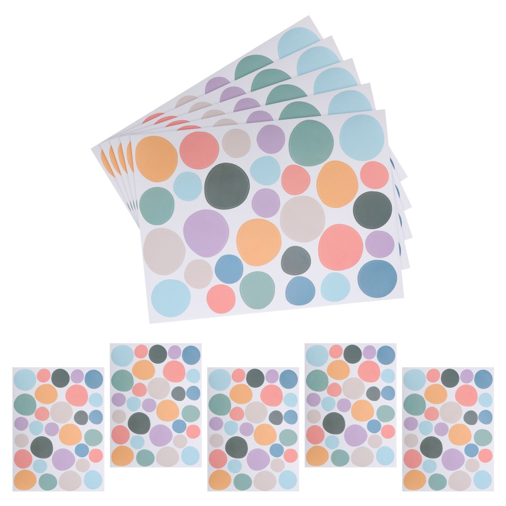 10 Pcs Colorful Irregular Dot Wall Decals Boho Stickers Self Adhesive Nursery