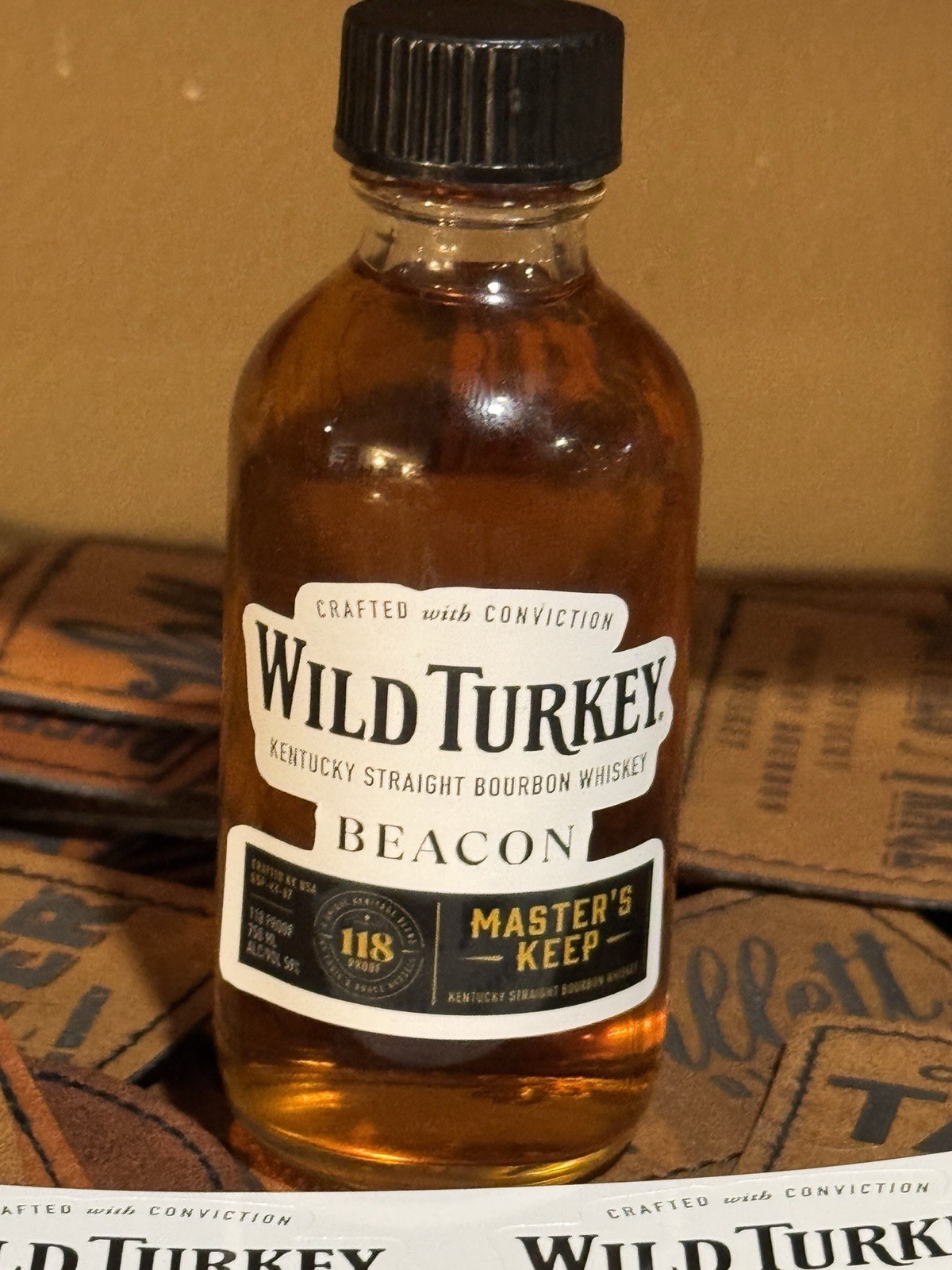 Wild Turkey Masters Keep Beacon Mini Taster Bottle Labels – Full Set Of 6 Labels