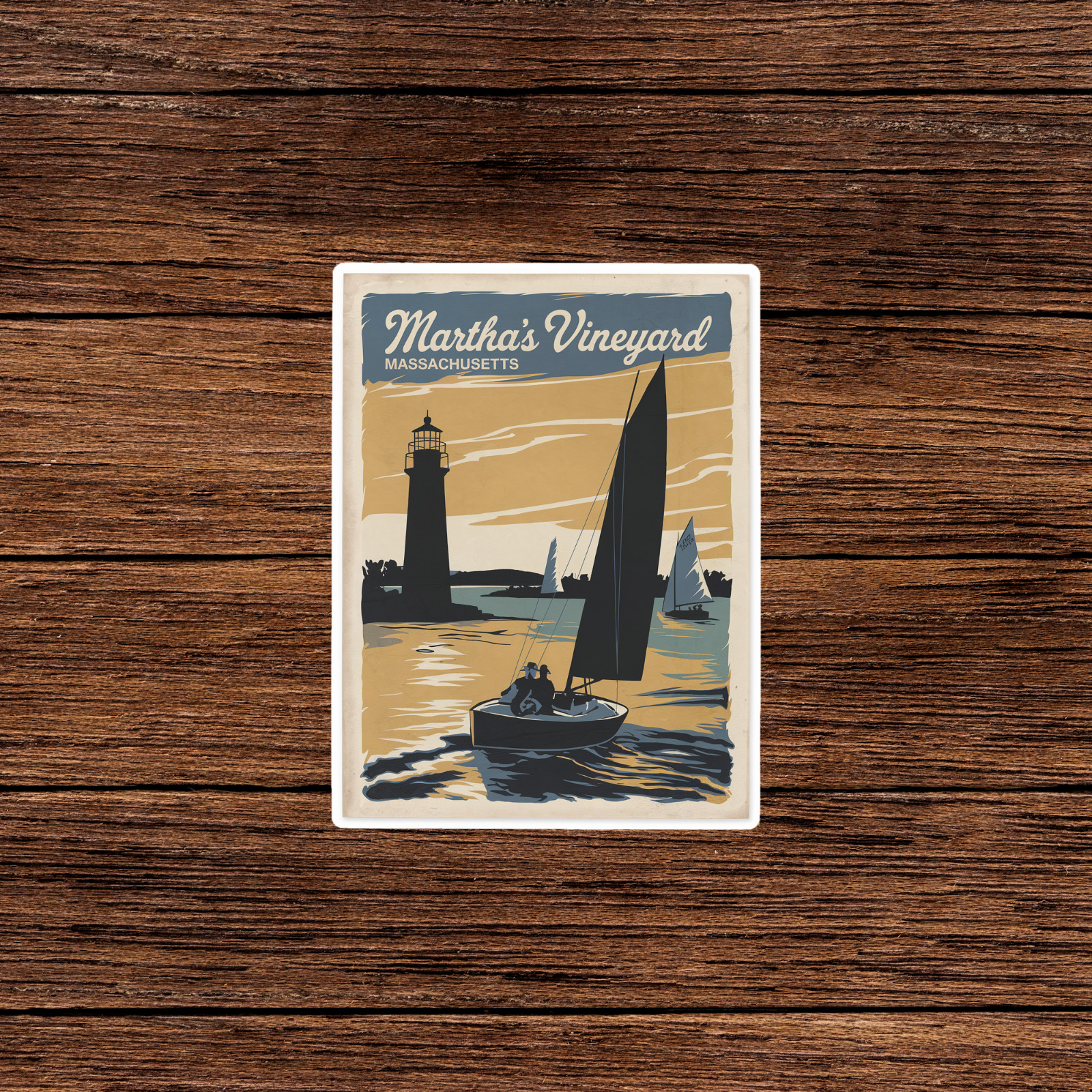 Vintage Martha’s Vineyard Massachusetts Travel sticker Sticker #3108