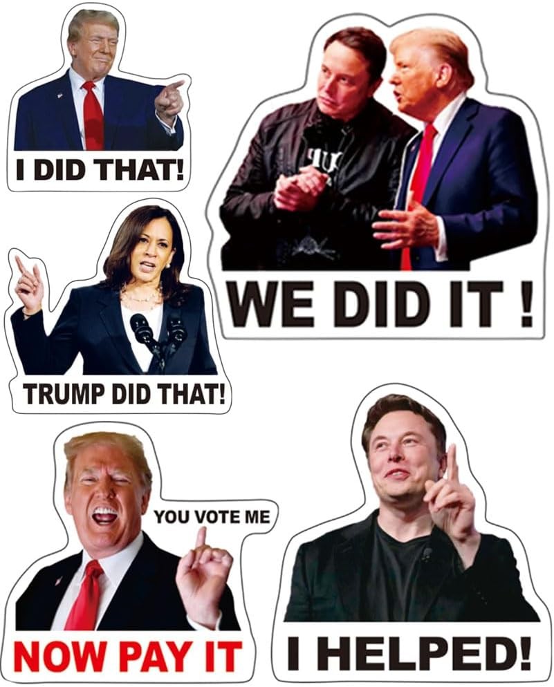 200PCS Trump I Did That Stickers Anti MAGA Stickers We Did That Funny Decal Anti