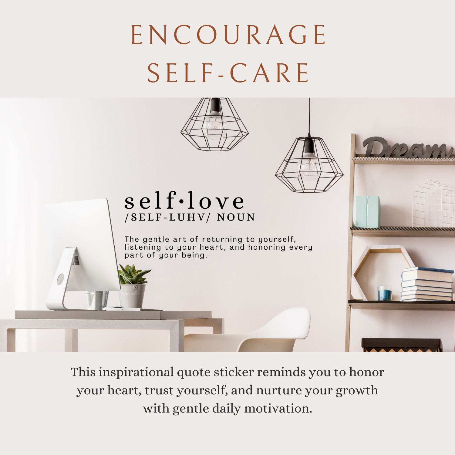 Self Love Inspirational Wall Decal Sticker Quote Art Vinyl Decor Positive Saying