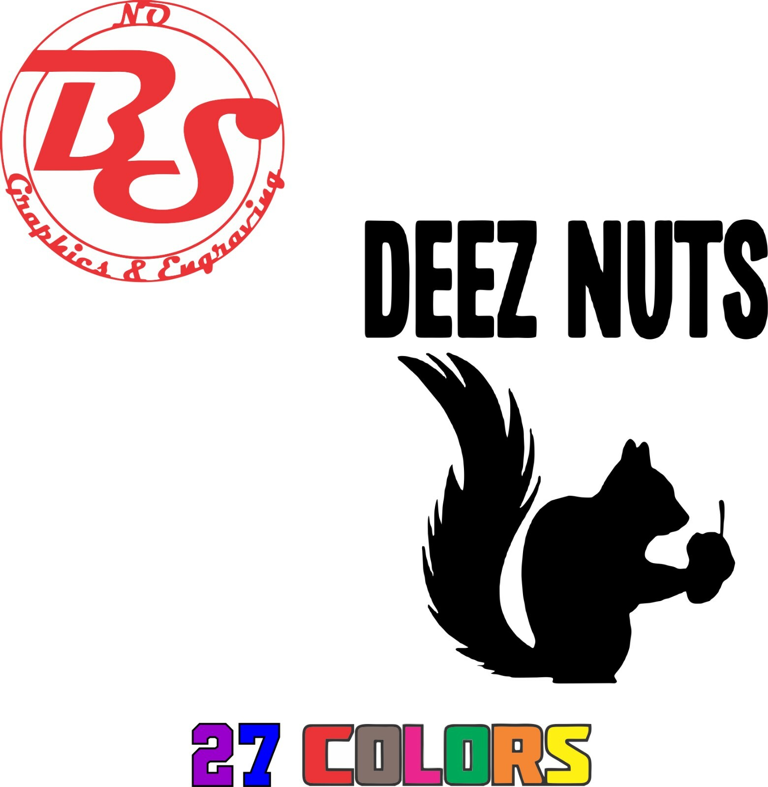 6″ DEEZ NUTZ Nuts Balls Matter Decal Offensive Funny Rude Adult Joke JDM noBS