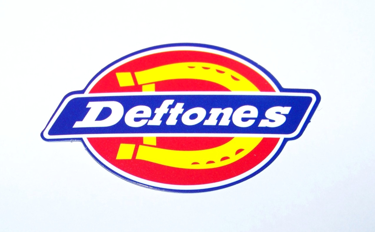 DEFTONES Logo Cut Sticker Decal Band Music Rock Alternative Metal Deftones