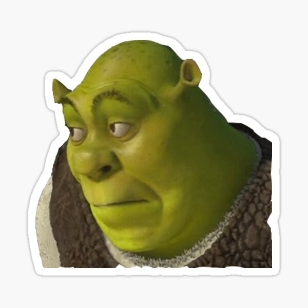 Shrek, Funny Vinyl Die Cut Sticker