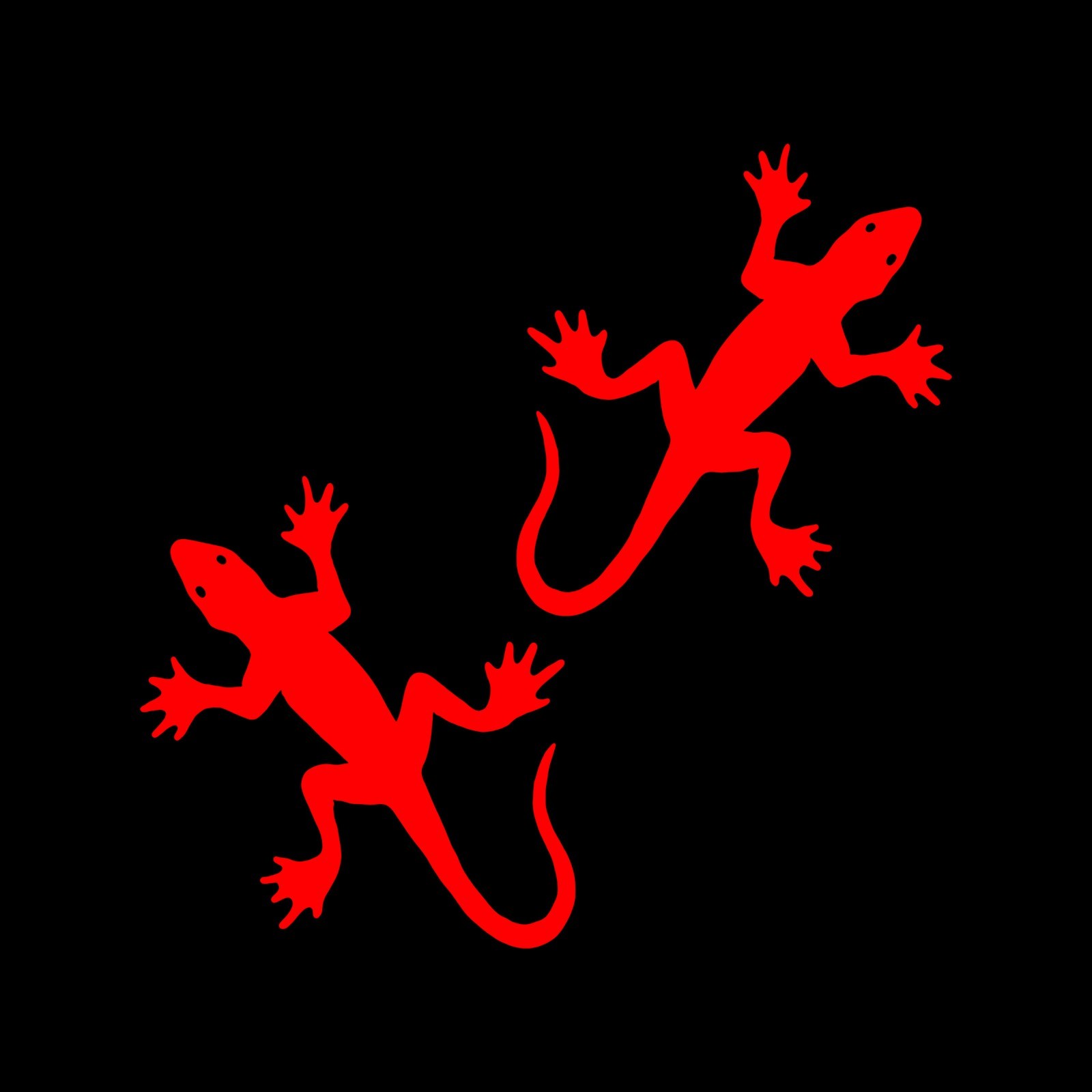 Lizard Stickers Wildlife Animal Reptile Decals