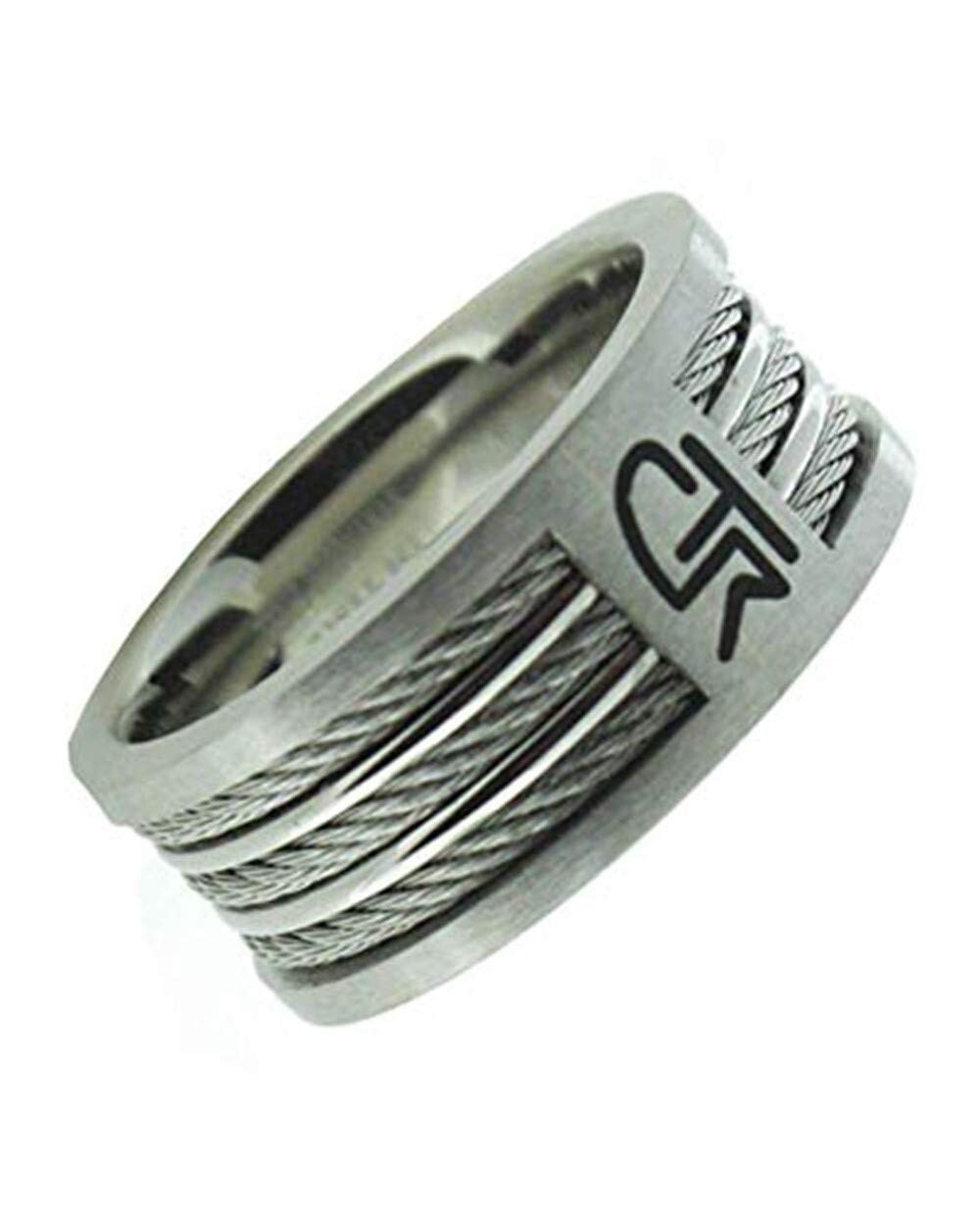 J121 Sizes 8.5 Triple Cable Stainless Steel Ring Mormon One Moment In Time LDS C