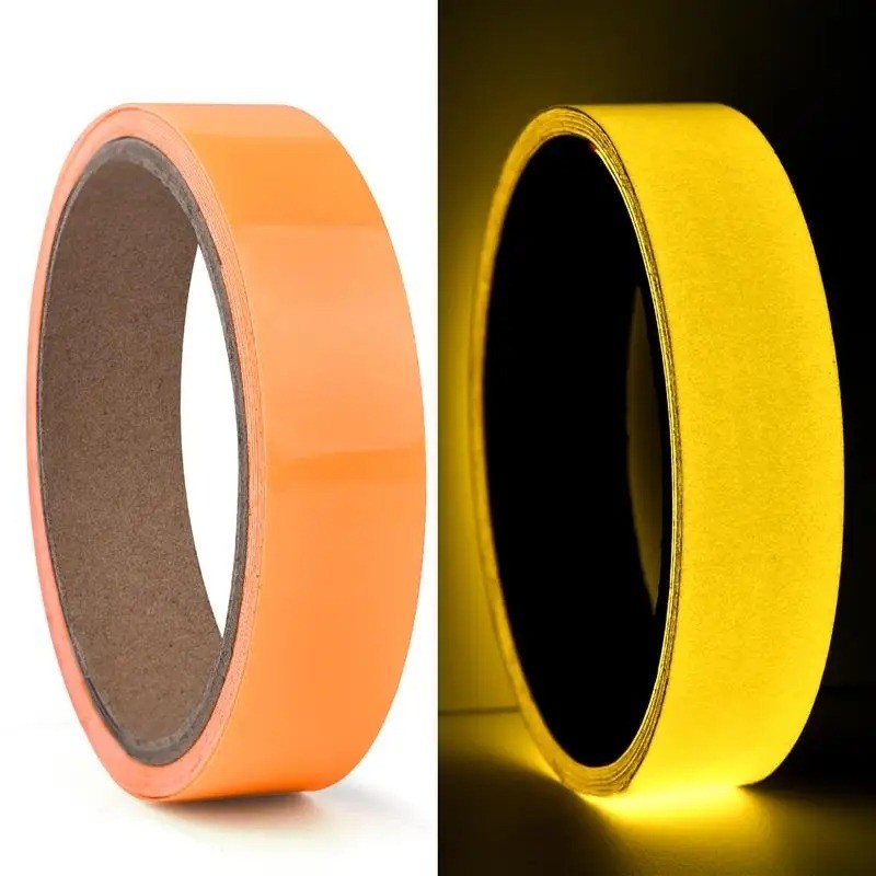 Self-Adhesive Luminous Safety Tape Fluorescent Glow in Dark Warning Tape 3M