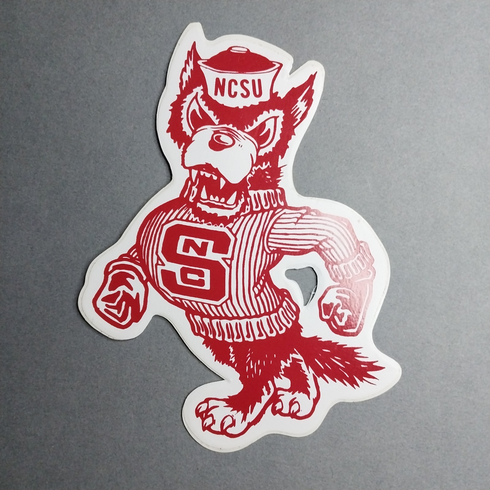 NCSU North Carolina State University Wolfpack Mascot Glossy Sticker Decal 5 1/4″