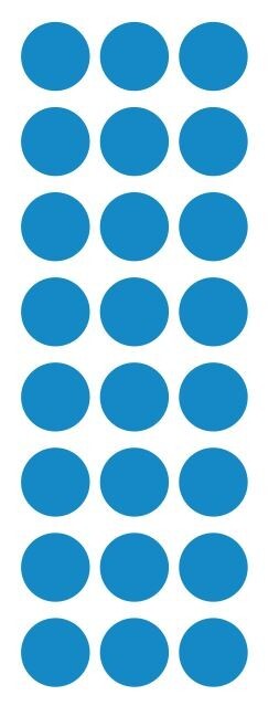 1″ Medium Blue Round Label Dots Stickers Color Coding Inventory 1 Inch Dot