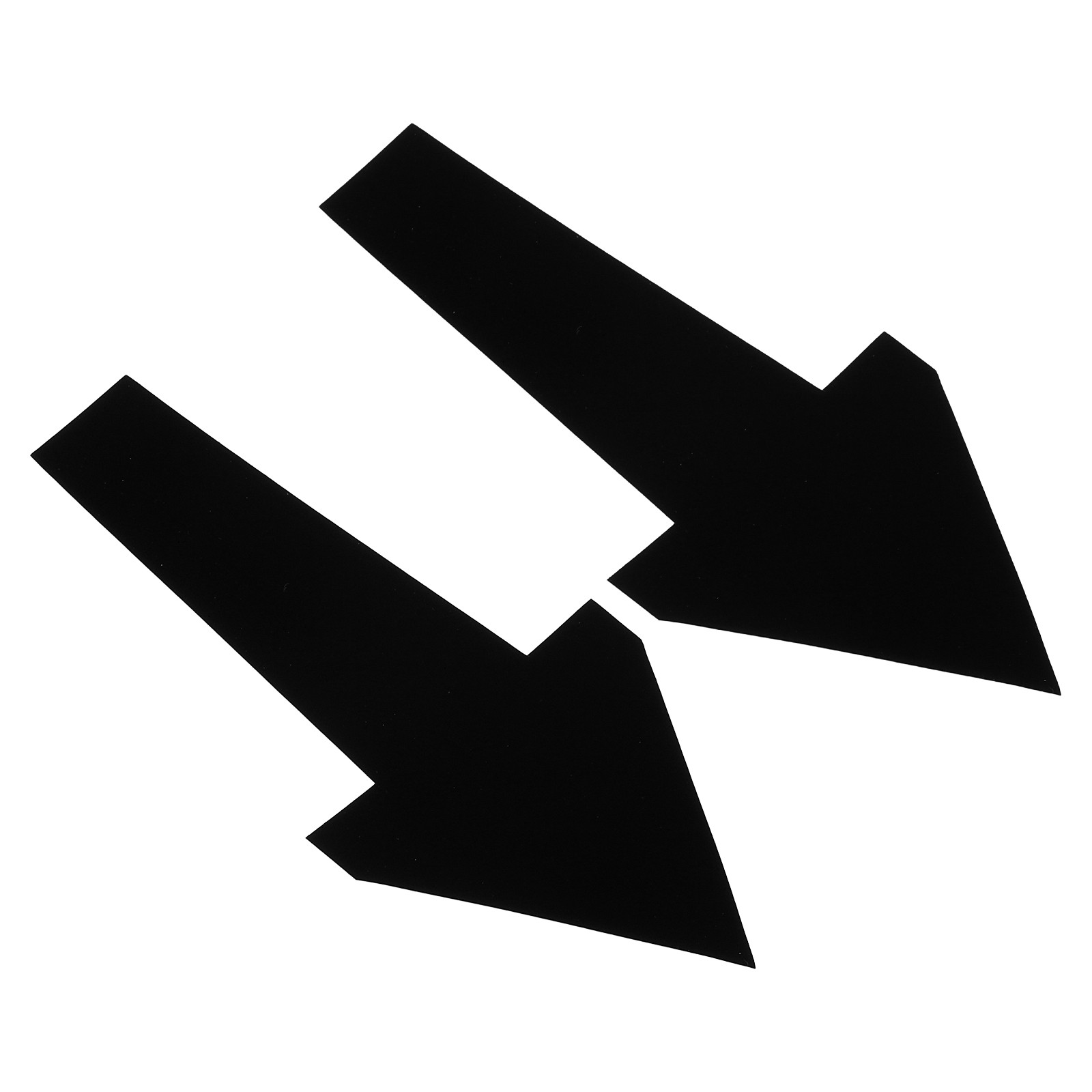 12Pcs 12″ x 6″ Arrow Sticker, PVC Self Adhesive Arrow Sign, Black