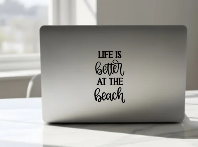 Life Is Better At The Beach Vinyl Decal Bumper Sticker Car Truck Window Wall Art