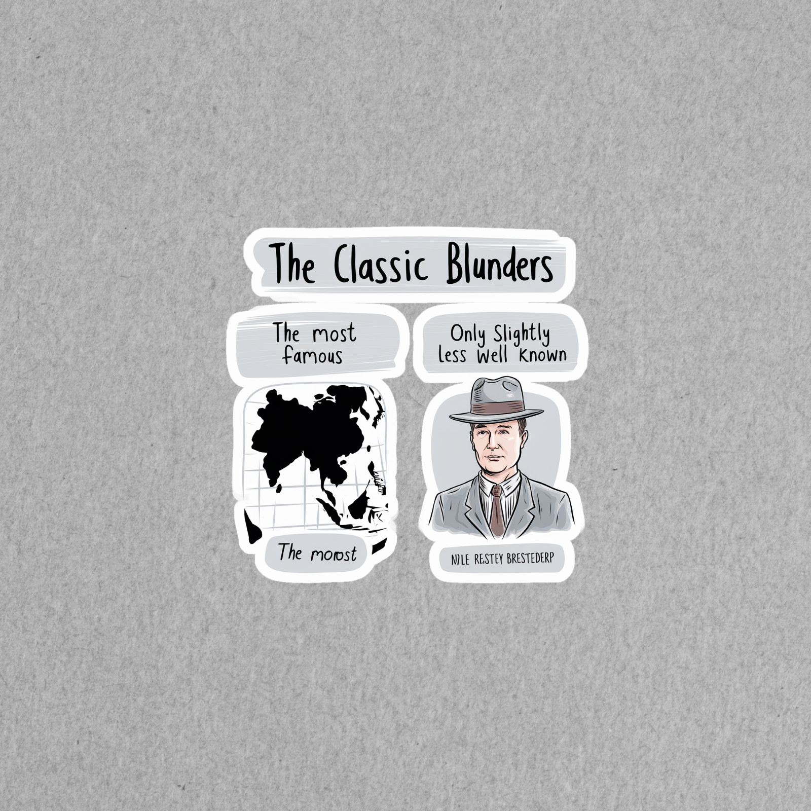 The Classic Blunders Sticker Set – Sicilian Death and Land War in Asia #6057