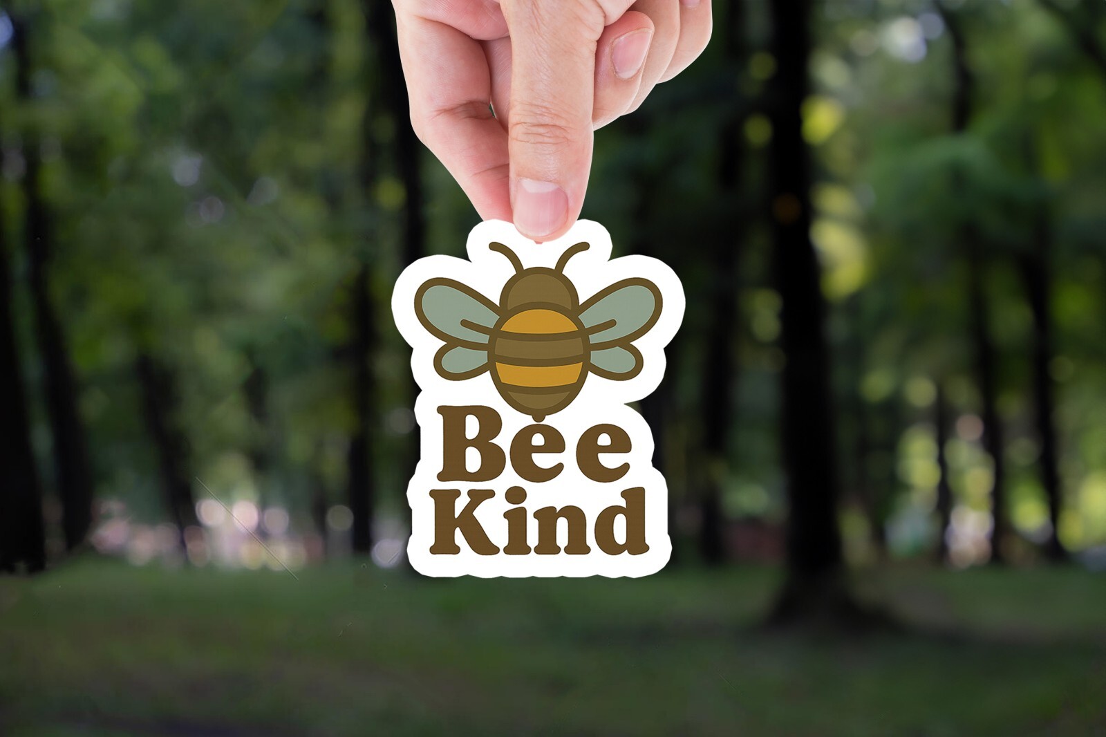 Bee kind sticker, cute bee decal, inspirational sticker, mental health sticker,