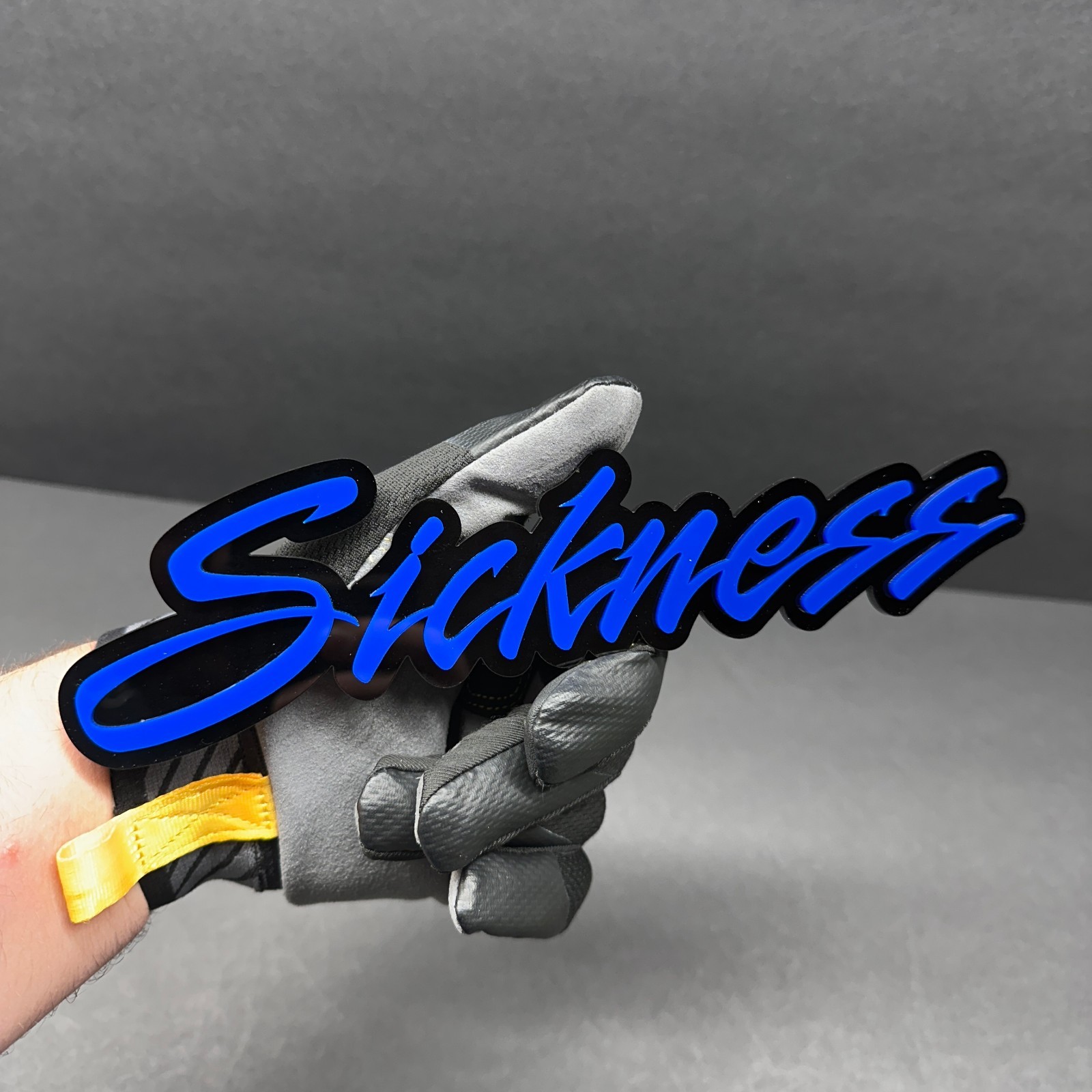 MULTI COLOR Custom Lazer Cut Car Acrylic Badge Emblem Customized Text Names LOGO