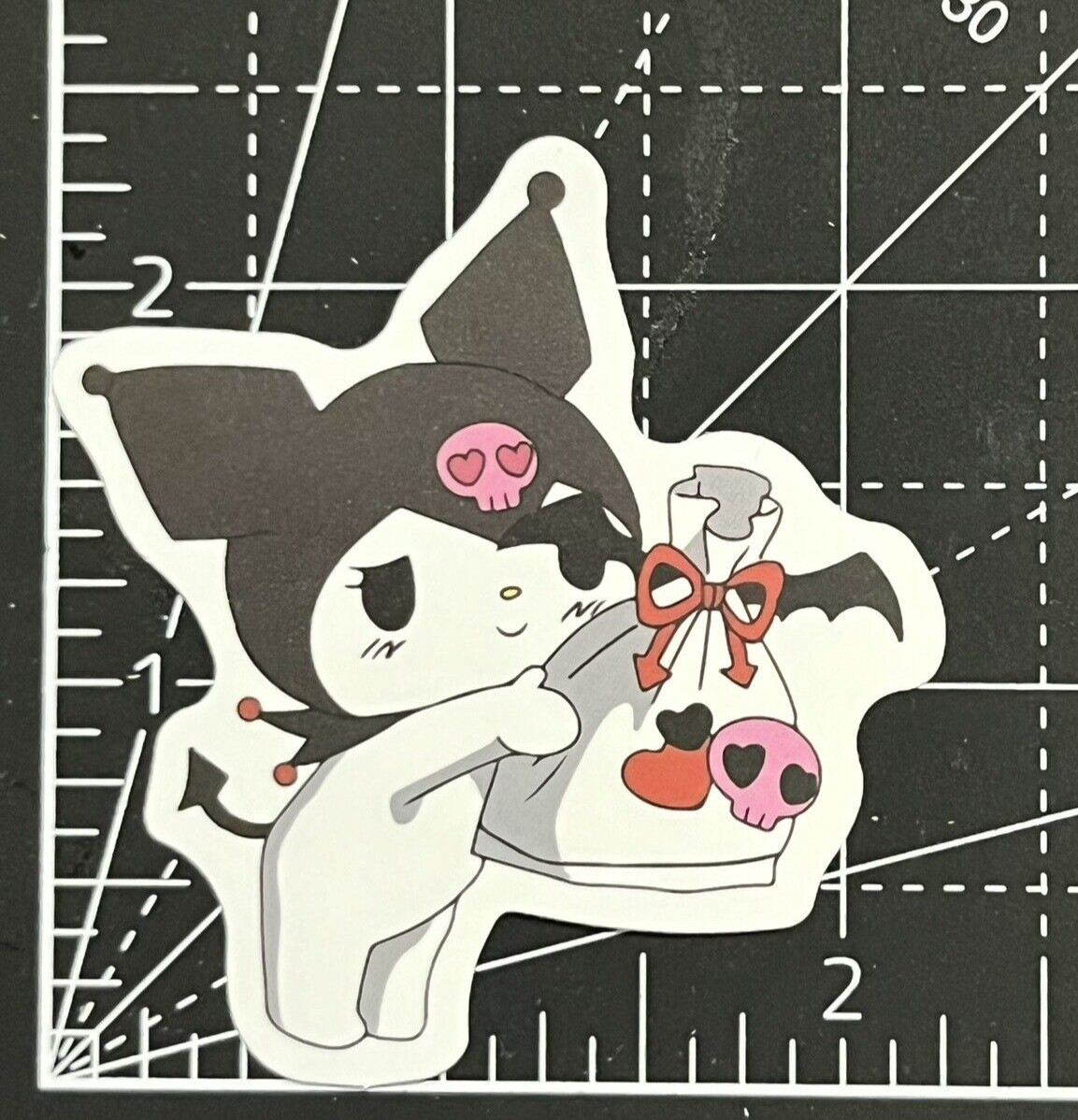Kuromi Giving You Treats – Vinyl Decal Sticker Bomb Durable PVC Sanrio Kawaii