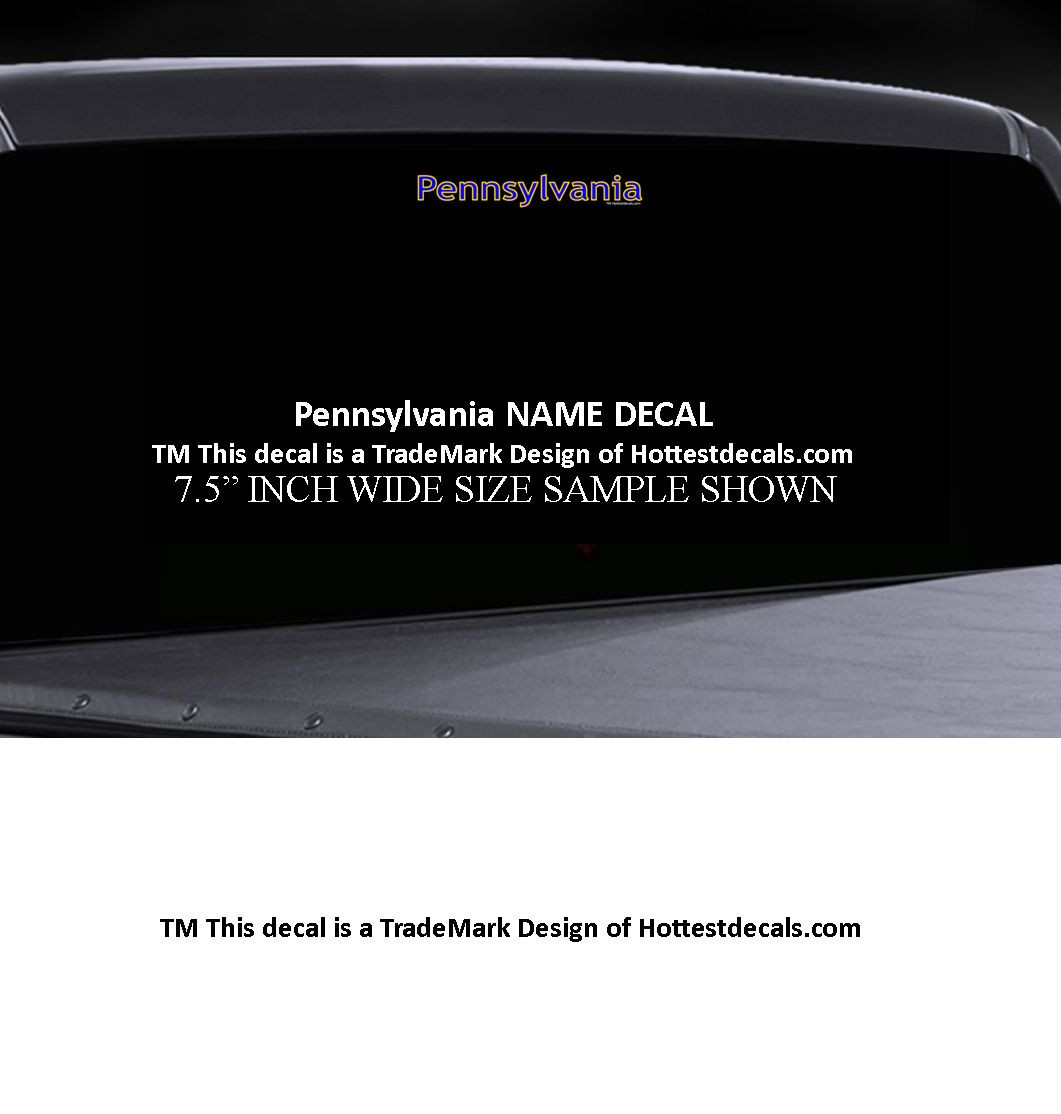 Pennsylvania TROUT DECAL STICKER 2017 State Fish Stamp Vinyl Car Truck Boat