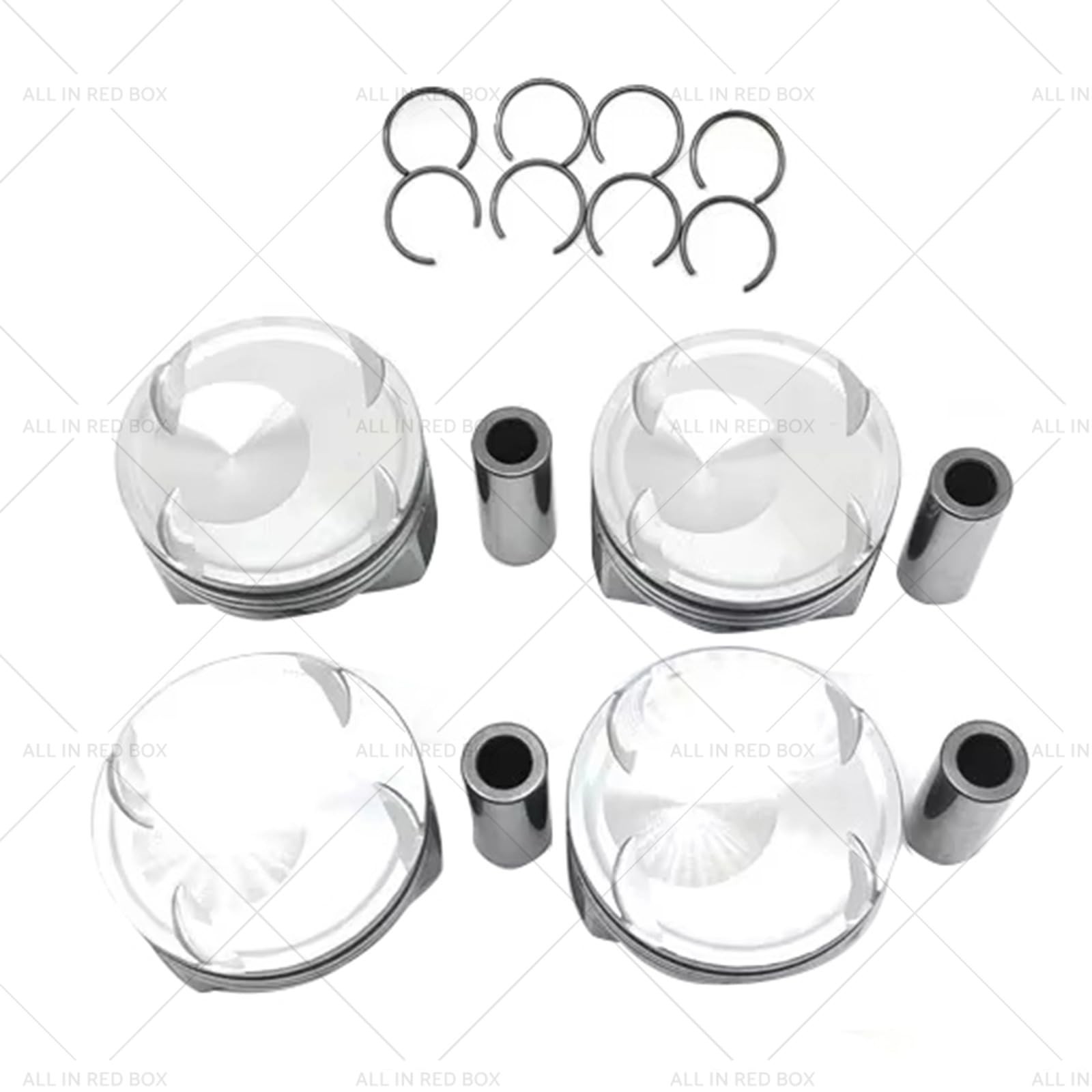 4x Piston & Ring Kit +0.50mm Compatible with Hyundai Kia 1.6L Turbo 2016-2021