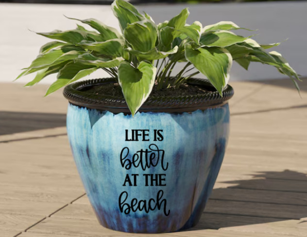 Life Is Better At The Beach Vinyl Decal Bumper Sticker Car Truck Window Wall Art