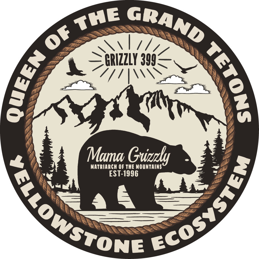 GRIZZLY Bear 399 Queen Grand Tetons Yellowstone Decal Sticker Car Bumper laptop