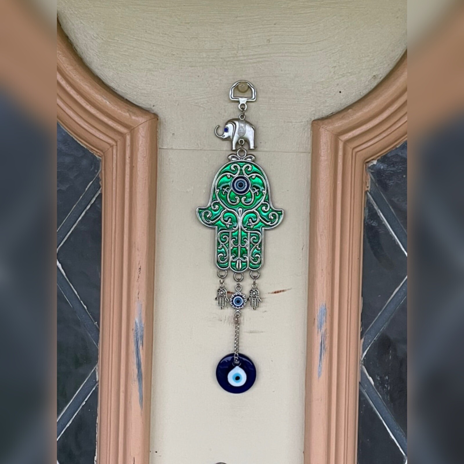turkish nazer Lucky evil eye Hamza Hand Wall Hanging Protection Decor