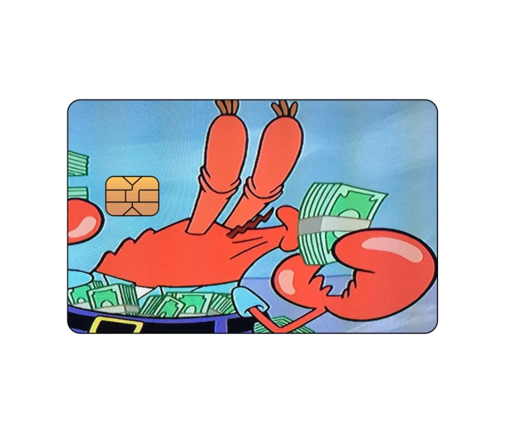 Mr Krabs Money Funny Credit Card Debit Card Skins Coverings