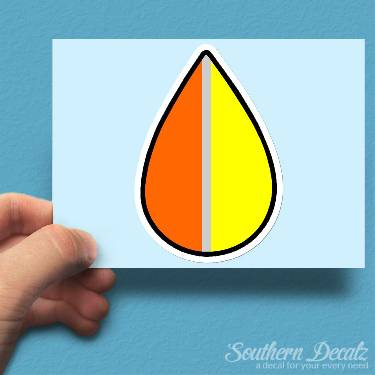Koreisha Aged Teardrop JDM – Vinyl Decal Sticker – c60 – 2.5″ x 3.75″