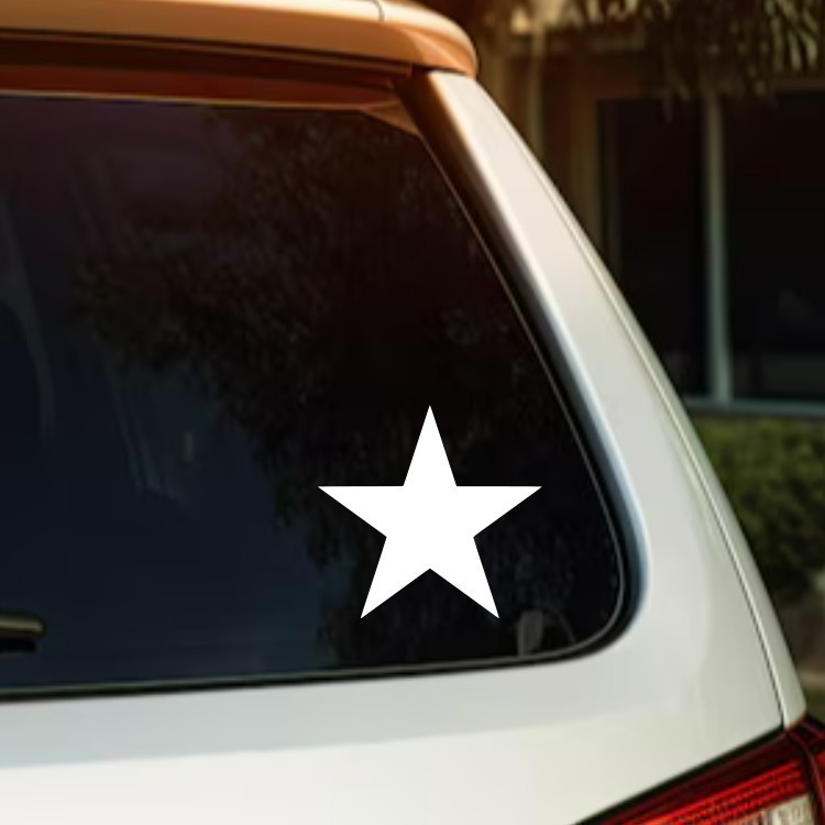 5 Point Star Vinyl Decal – Military Army Tactical Die Cut Sticker BULK Available