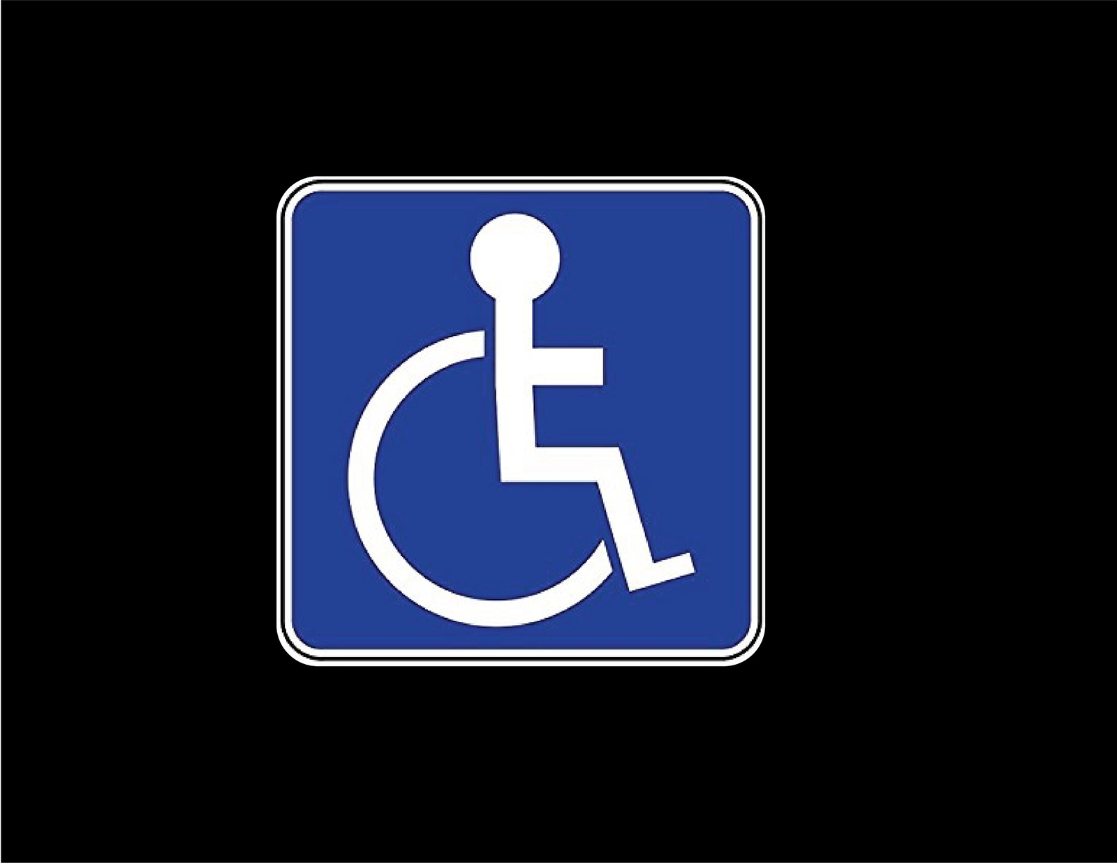 CMI PD306 2-Pack Handicap Sign Decal Sticker | 5-Inches by 5-Inches | Premium