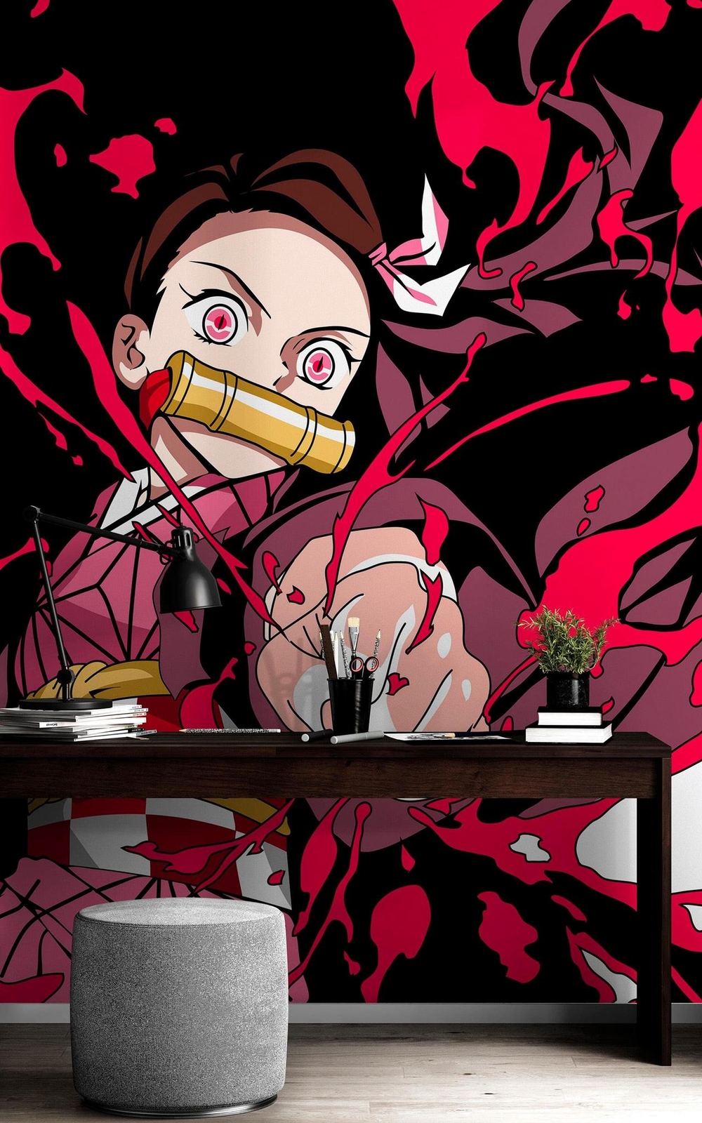 Slayer Gang of Demons Wallpaper Peel and Stick Wall Mural. Nezuko Kamado #A1015