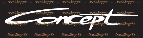 Concept Powerboats -Outdoor Sports- Vinyl Die-Cut Peel N’ Stick Decals/Stickers