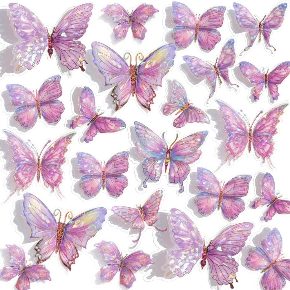 3D Butterfly Wall Decor – 50PCS Removable PVC Butterflies Wall Stickers-