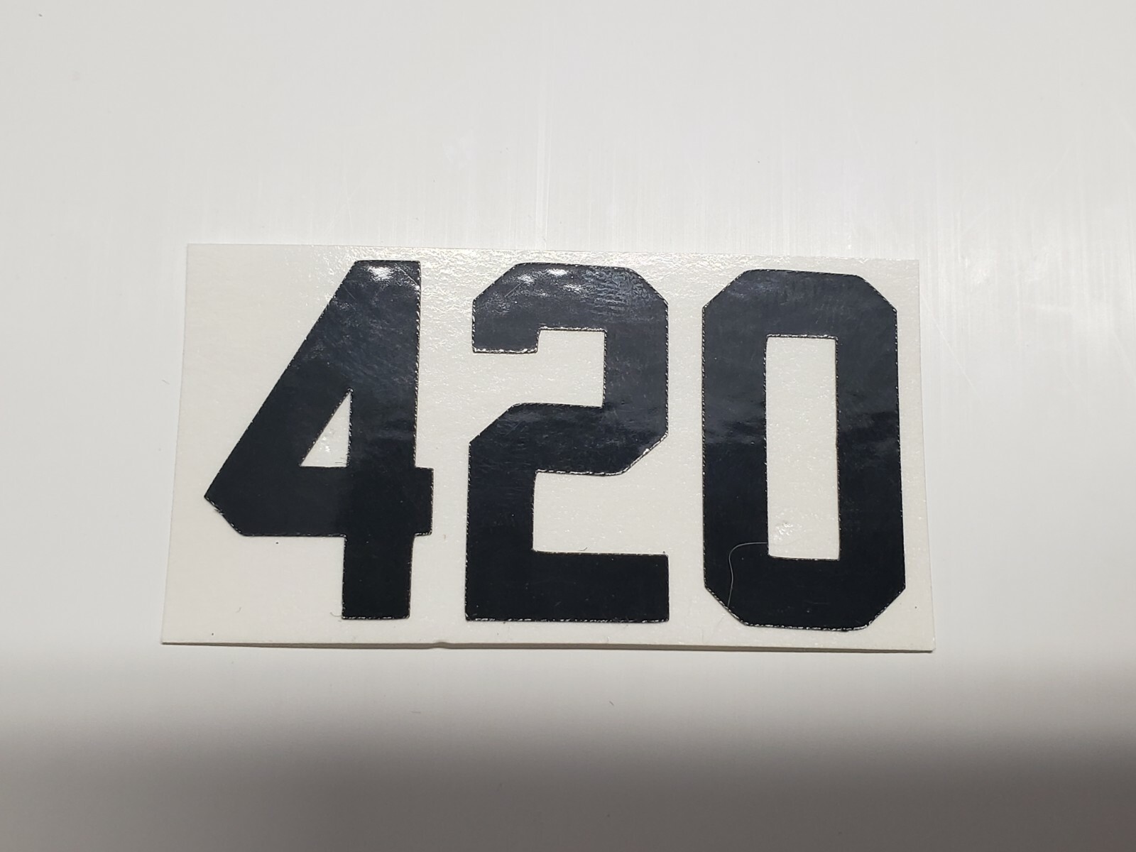 Reflective Glow Highlighted Firefighter Numbers for Helmet Logo Vinyl Decal 2″