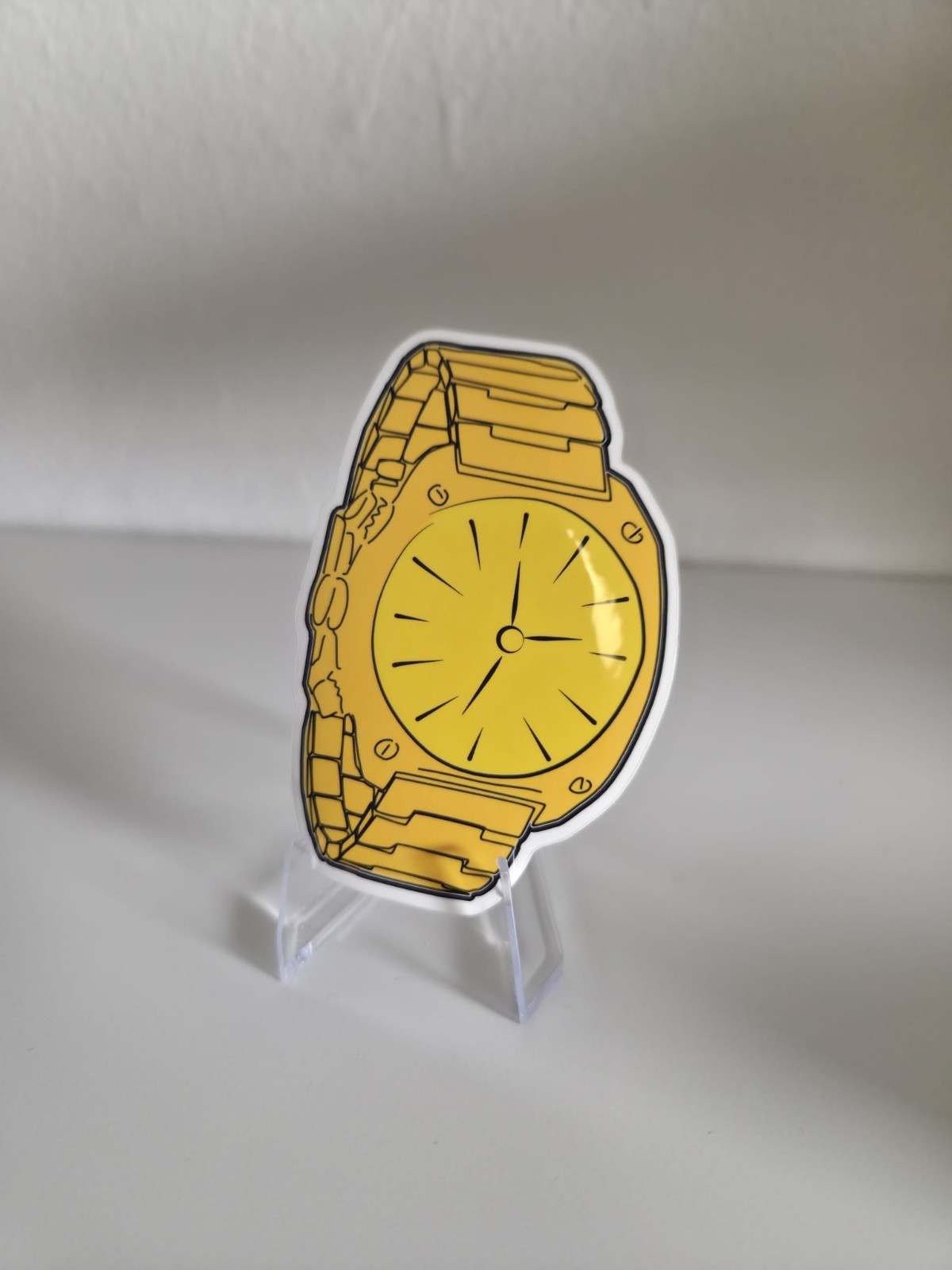 Yellow Watch Sticker 3in x 2in