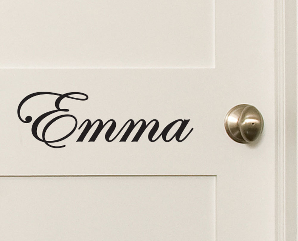 Custom Name Wall Door Sticker Personalized Matt Removable Gloss Permanent Decal