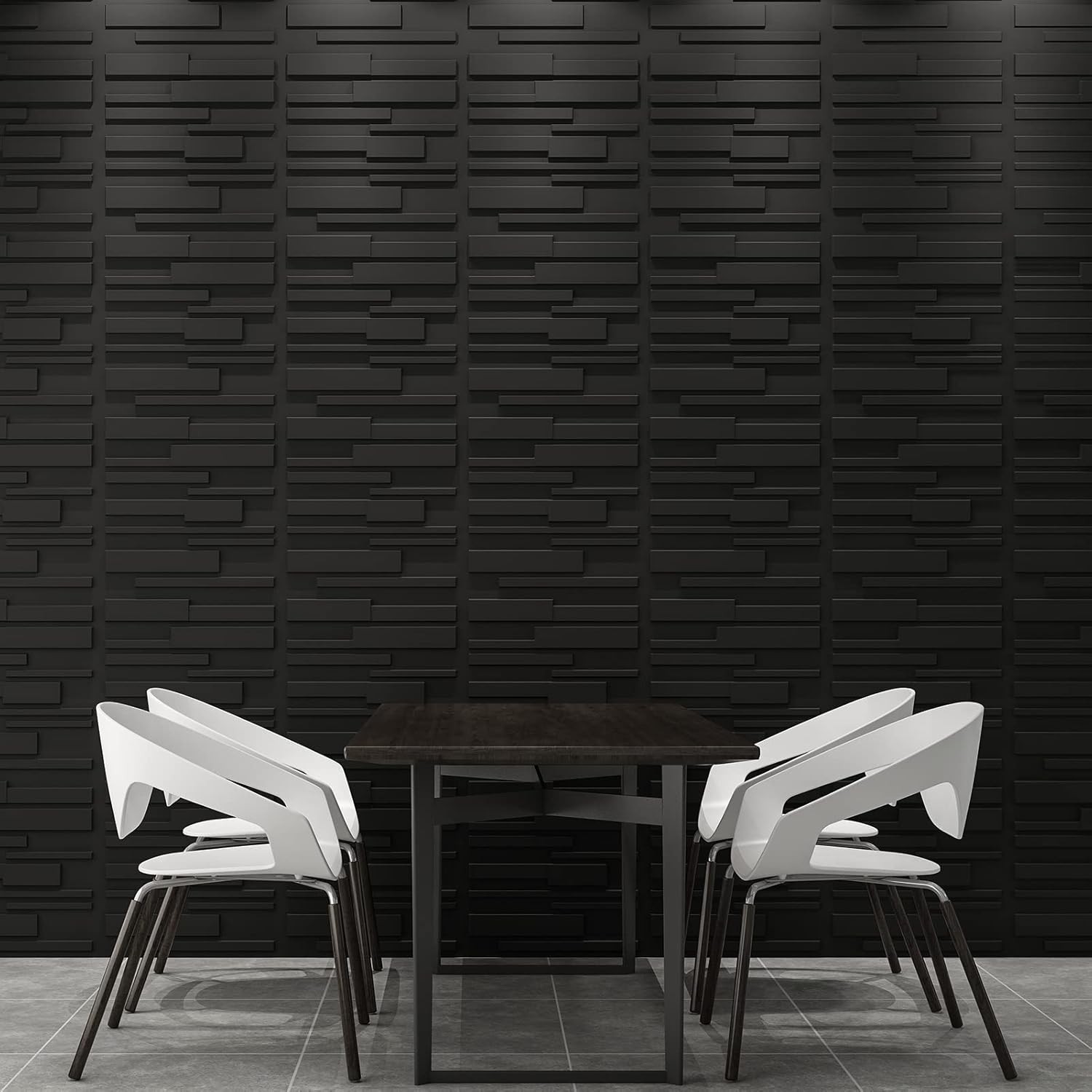 Decorative 3D Wall Panels 12 Pack 19.7″ x 19.7″ Creative Wall Panel Indoor