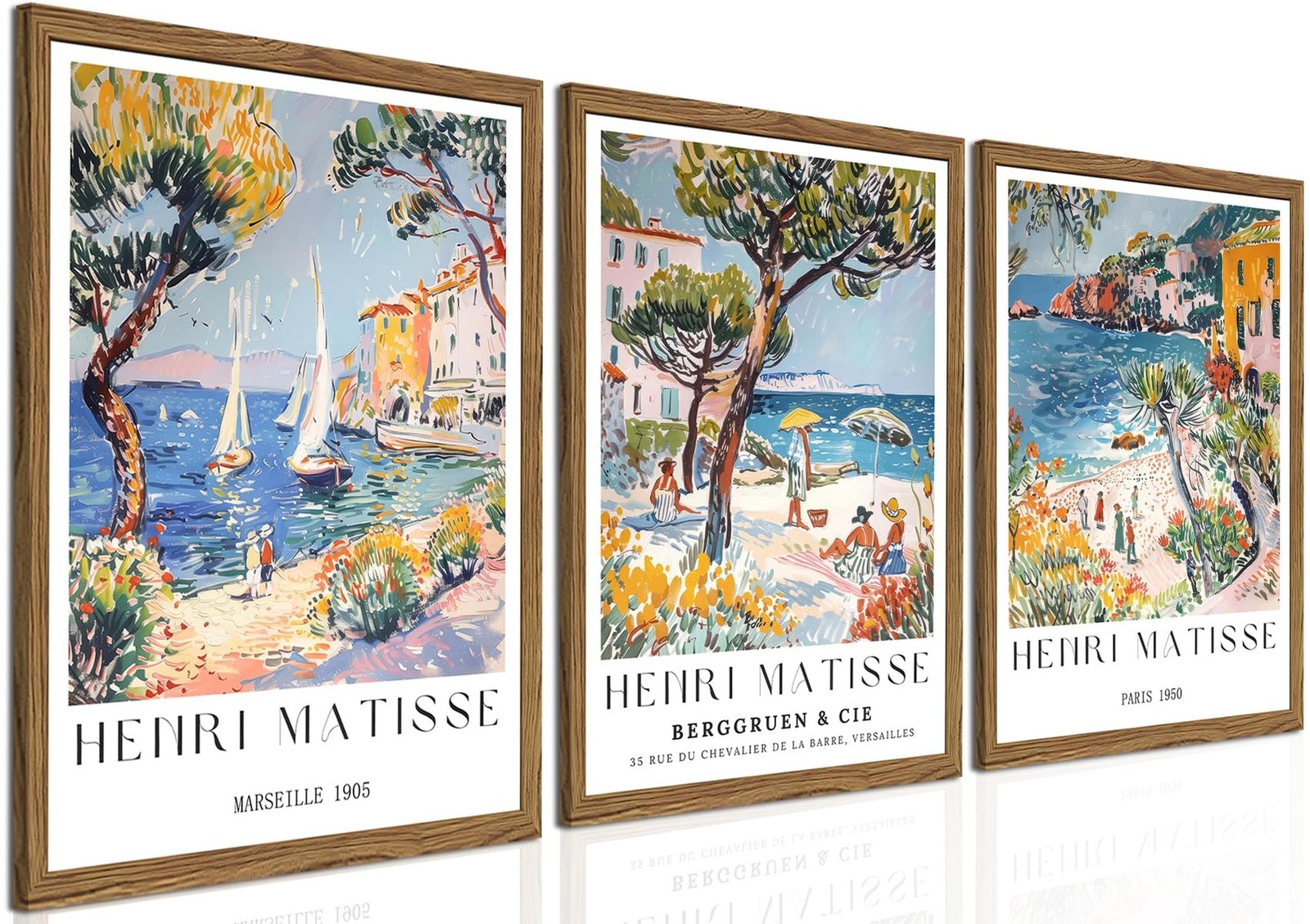 Henri Matisse Beach Landscape Wall Art Vintage Amalfi Coast Italy Wall Decor …