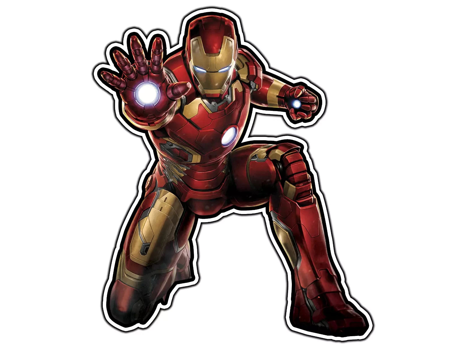 3-Pack Iron Man Sticker 4″ Superhero Vinyl Decal Waterproof Car Avengers Hero