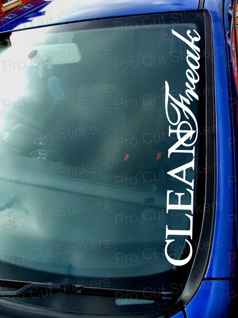 Clean Freak Small – Large Windscreen Car Stickers Decals OCD EURO Scene ref:1