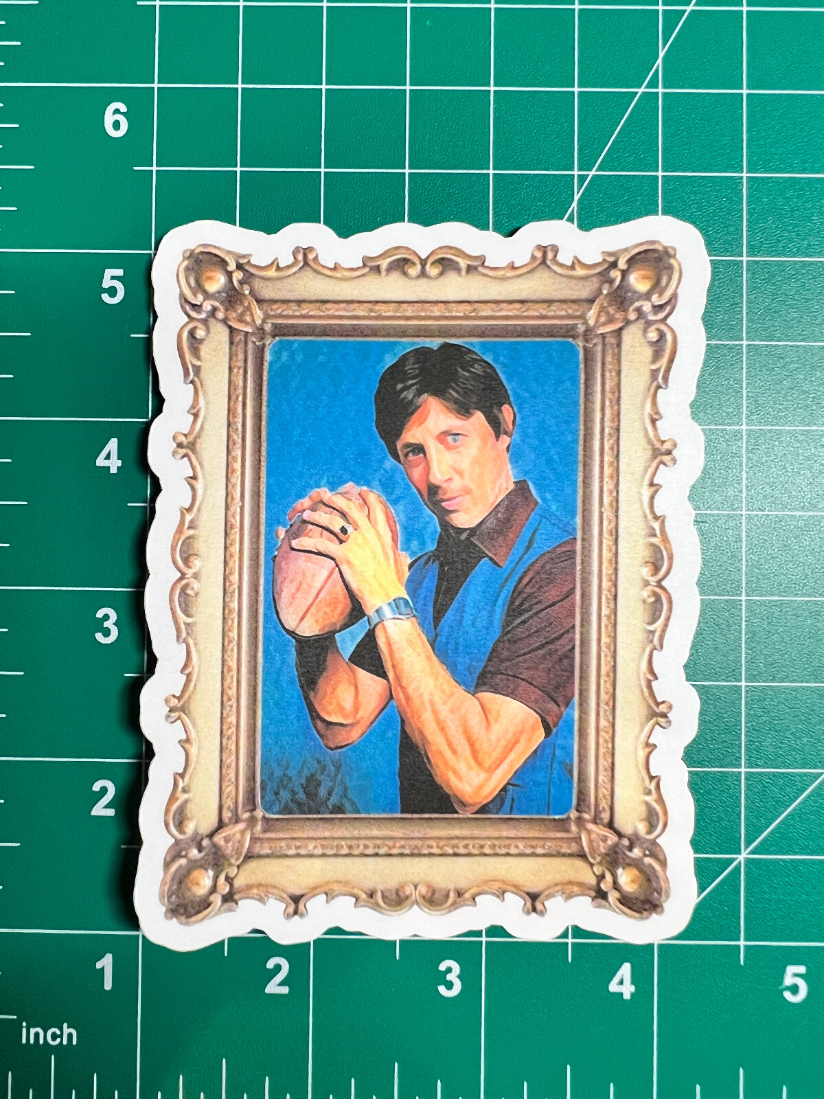 Uncle Rico Portrait – Laminated Vinyl Sticker – 3″x4″ – Napoleon Dynamite