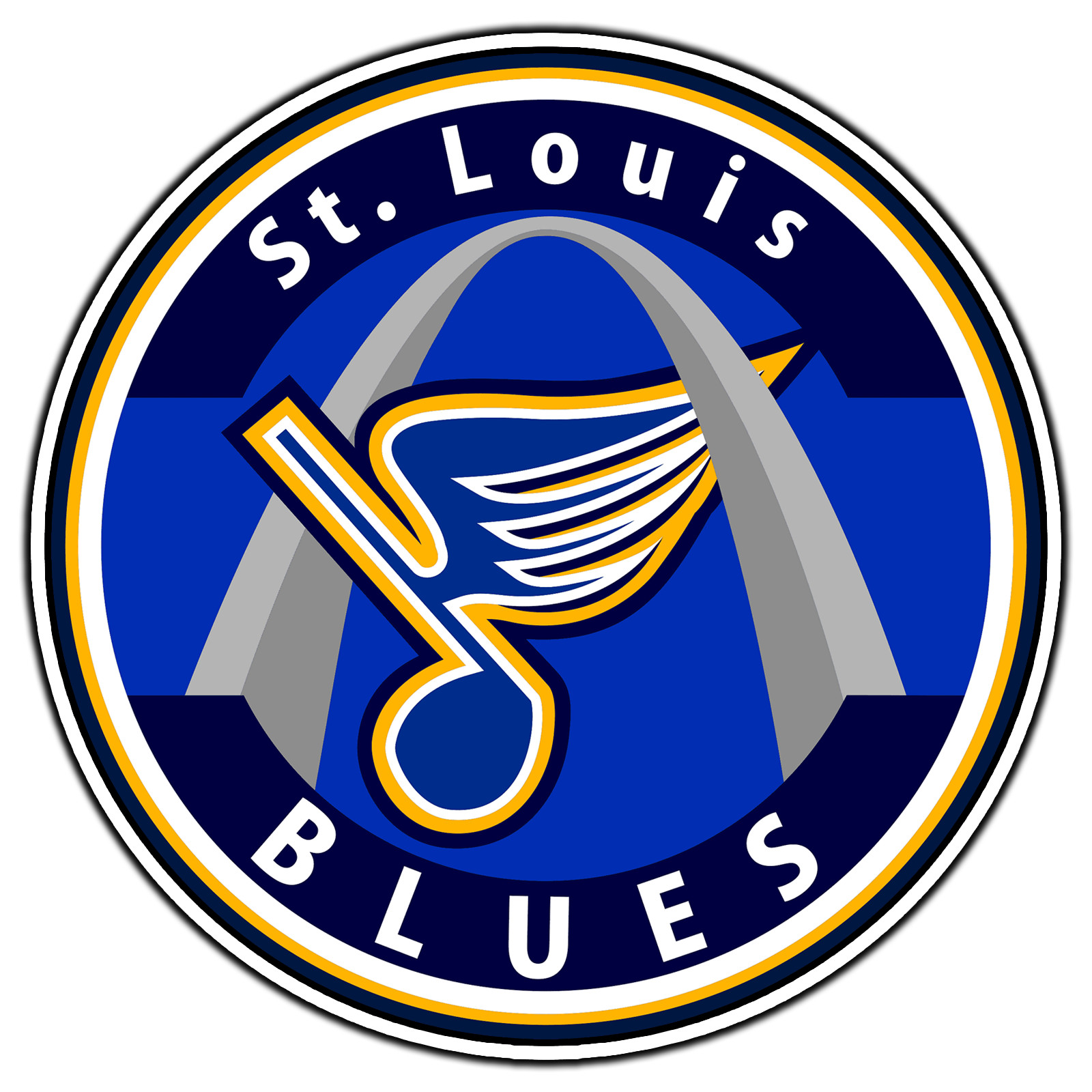St. Louis Blues Logo #14 Hockey Fan Sticker Waterproof Vinyl Decal Die-Cut
