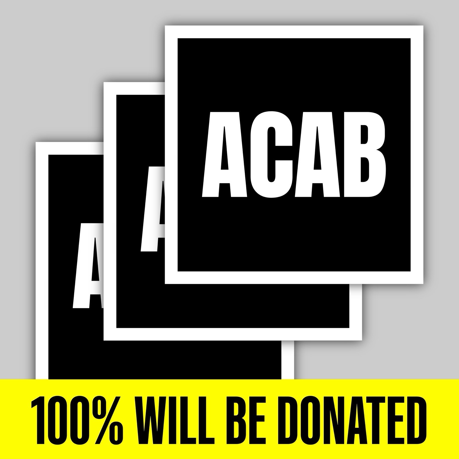 “ACAB” Anti-Police Antifascist 3 Sticker Pack (5 inches)