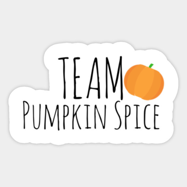 Team Pumpkin Spice Latte Autumn Leave Fall Vinyl Decal Room Decor Sticker Season